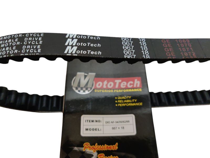 Ремень вариатора 667-18 DIO AF34/35/62/68 MotoTech Тайвань 2429555739 фото